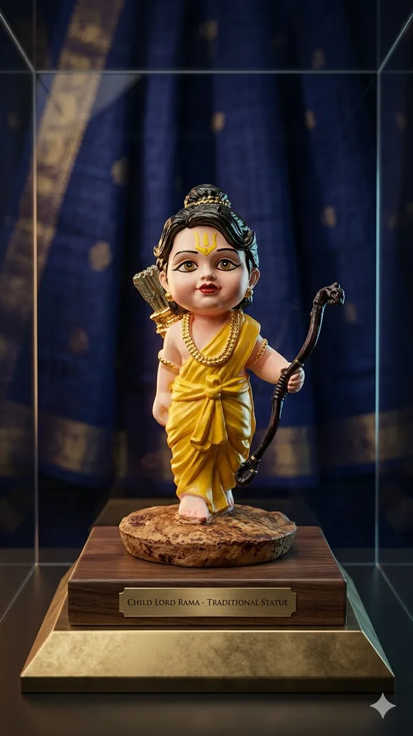 Intricately_Crafted_Child_Lord_Ram_Multicolor_Marble_Dust_Statue_(4cm_x_2cm_x_2cm)