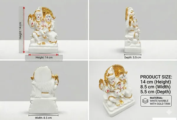 Shiv_Parivar_White_Gold_Marble_Statue_–_Gold_&_White_Finish_Shiv_Parivar_Idol