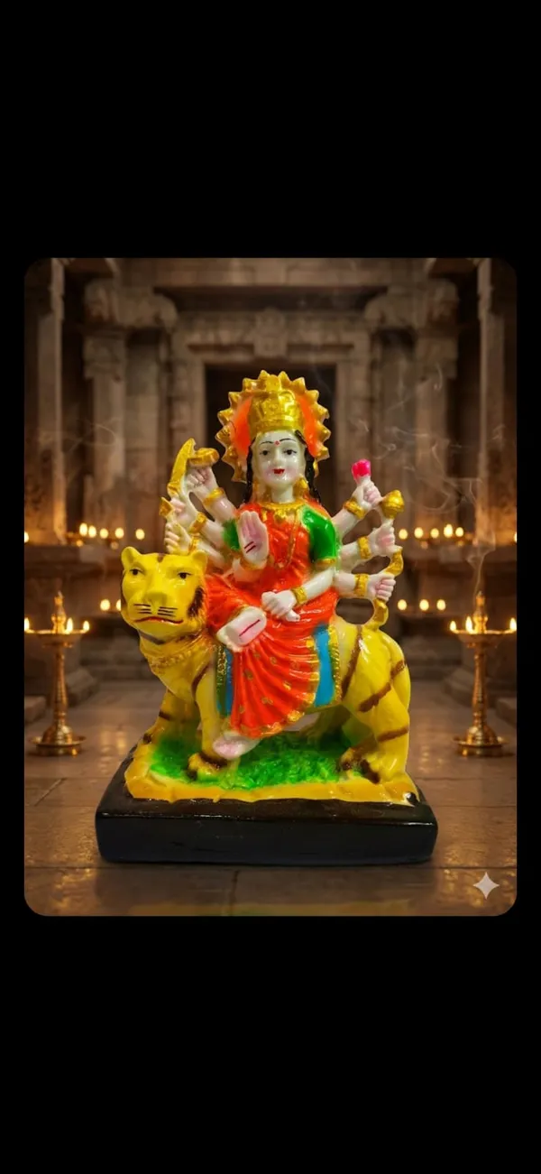 Multicolor_Handcrafted_Goddess_Durga_Idol_On_Tiger_Traditional_Hindu_Deity_Figurine-M