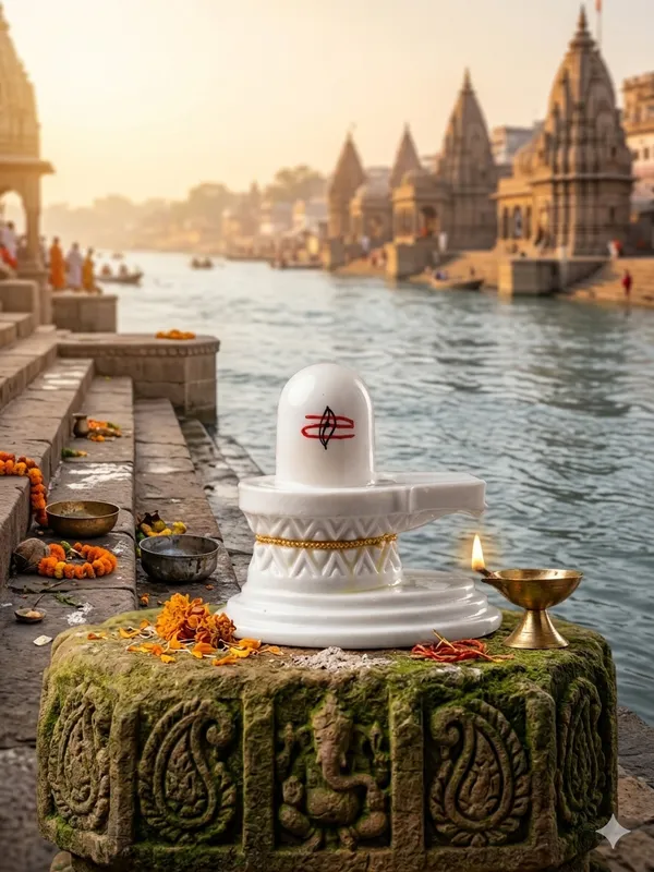 Multicolor_Marble_Shivling_With_Nag_And_Tilak_Small_Religious_Idol_For_Pooja