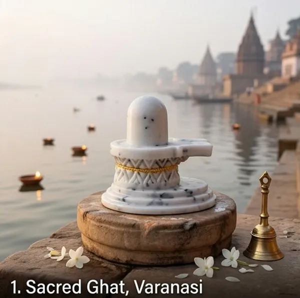 Multicolor_Marble_Shivling_With_Nag_And_Tilak_Small_Religious_Idol_For_Pooja