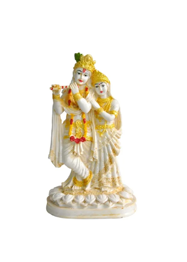 Hand-Painted_Golden_Poly_Resin_Radha_Krishna_Statue
