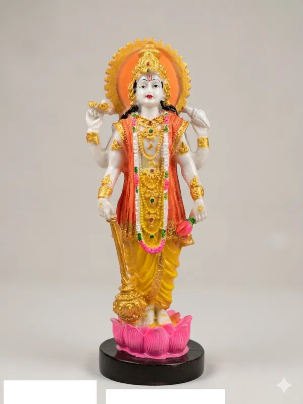 Hand-painted_Multicolor_Poly_Resin_Lord_Vishnu_Statue