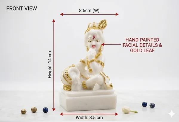 Laddu_Gopal_White_Gold_Marble_Idol_–_Gold_&_White_Finish_Bal_Gopal_Murti
