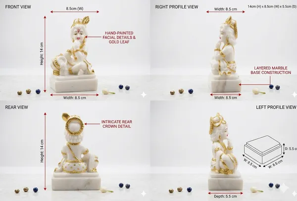 Laddu_Gopal_White_Gold_Marble_Idol_–_Gold_&_White_Finish_Bal_Gopal_Murti