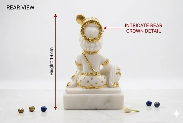 Laddu_Gopal_White_Gold_Marble_Idol_–_Gold_&_White_Finish_Bal_Gopal_Murti
