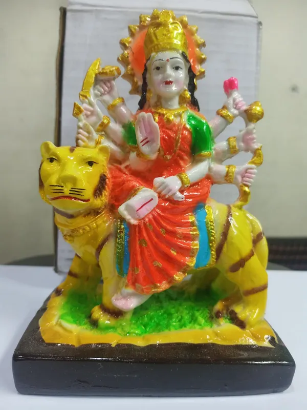 Multicolor_Handcrafted_Goddess_Durga_Idol_On_Tiger_Traditional_Hindu_Deity_Figurine-M