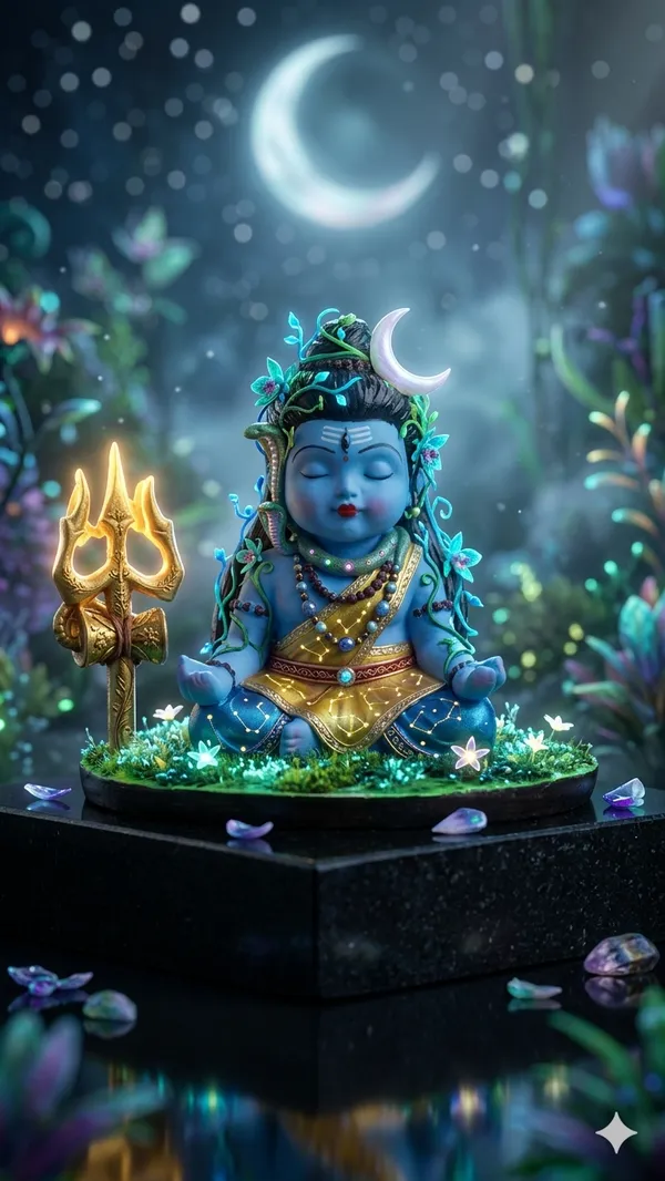 Samadhi_Bal_Shiv_Marble_Dust_Idol_-_Multicolor,_5cm