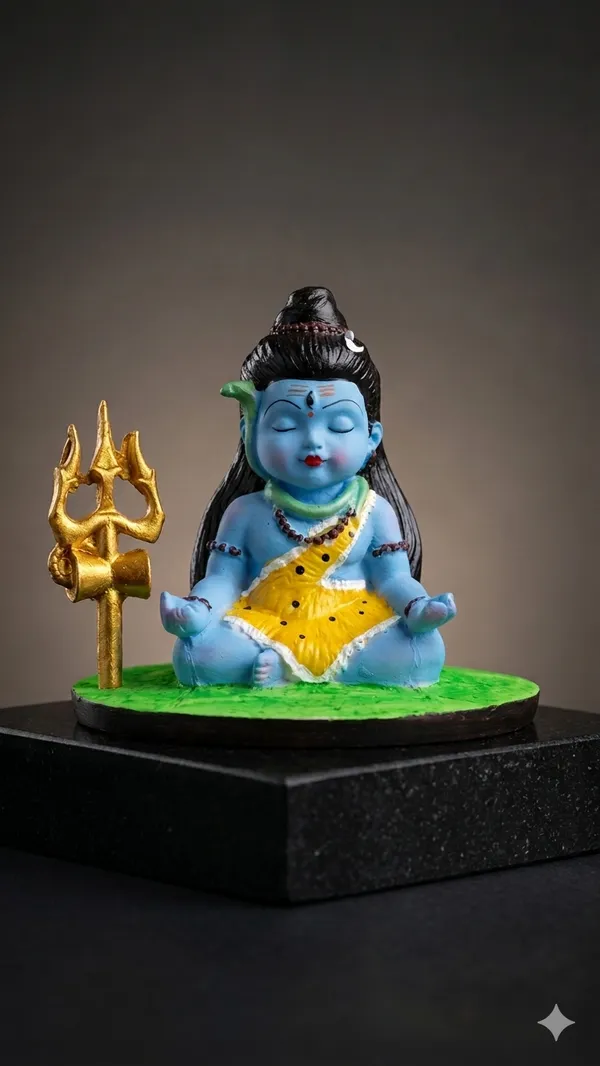 Samadhi_Bal_Shiv_Marble_Dust_Idol_-_Multicolor,_5cm