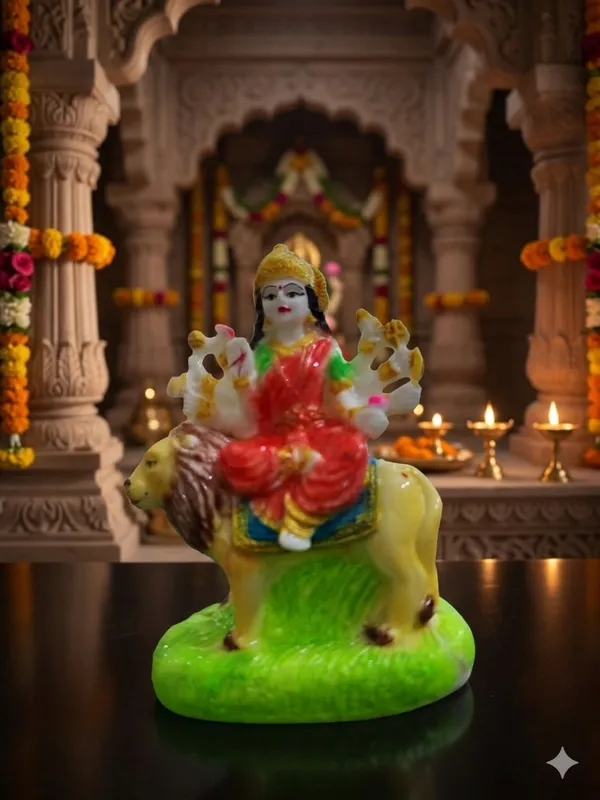 Multicolor_Handcrafted_Goddess_Durga_Idol_On_Tiger_Traditional_Hindu_Deity_Figurine-S