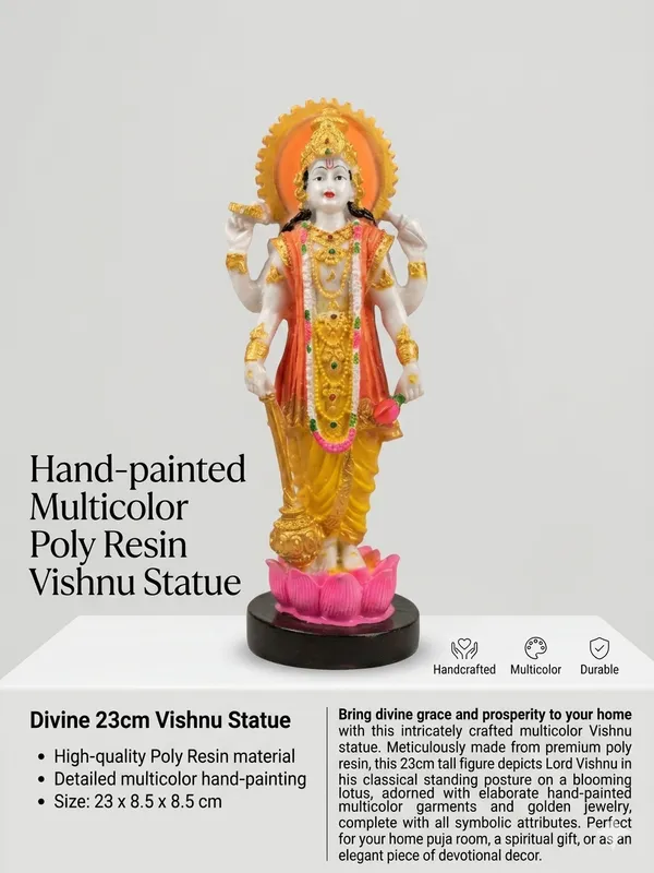 Hand-painted_Multicolor_Poly_Resin_Lord_Vishnu_Statue