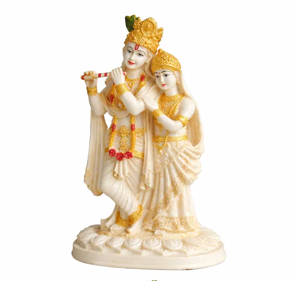 Hand-Painted_Golden_Poly_Resin_Radha_Krishna_Statue