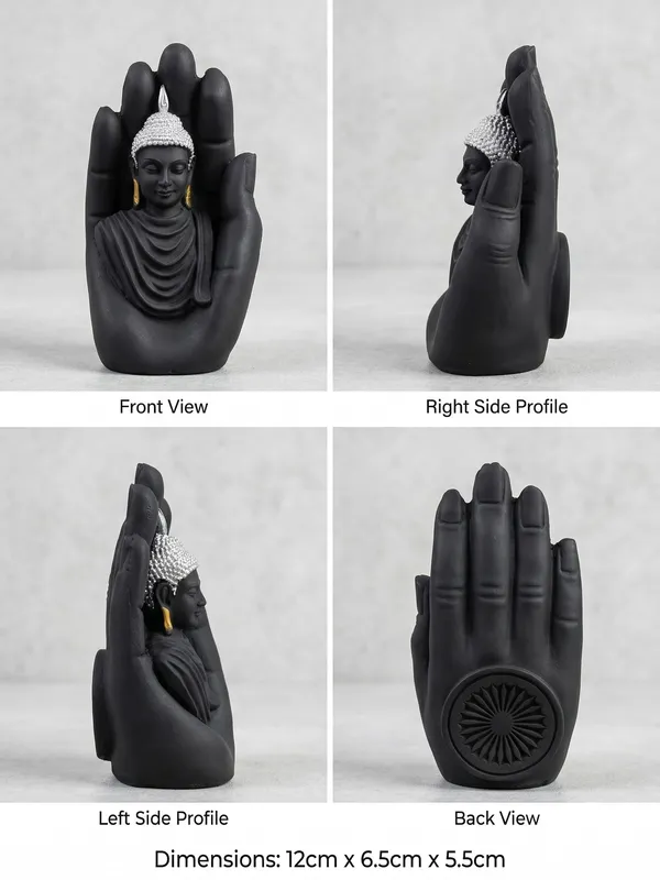 Black_Gautam_Buddha_Idol_Statue_–_Marble_Dust_Decorative_Spiritual_Showpiece_for_Home,_Office_&_Meditation,_Car_DashBoard_|_Size_12_x_6.5_x_5.5_cm