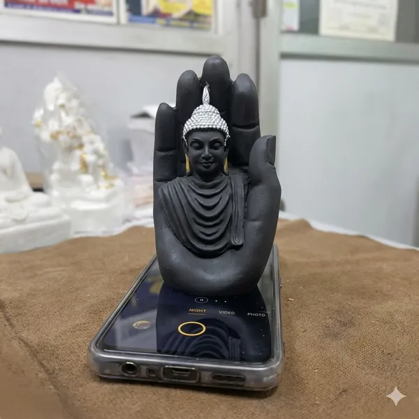 Black_Gautam_Buddha_Idol_Statue_–_Marble_Dust_Decorative_Spiritual_Showpiece_for_Home,_Office_&_Meditation,_Car_DashBoard_|_Size_12_x_6.5_x_5.5_cm