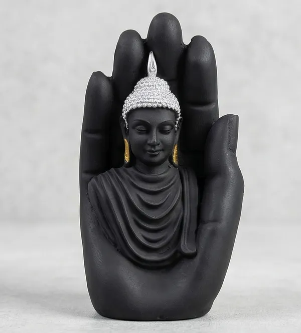 Black_Gautam_Buddha_Idol_Statue_–_Marble_Dust_Decorative_Spiritual_Showpiece_for_Home,_Office_&_Meditation,_Car_DashBoard_|_Size_12_x_6.5_x_5.5_cm