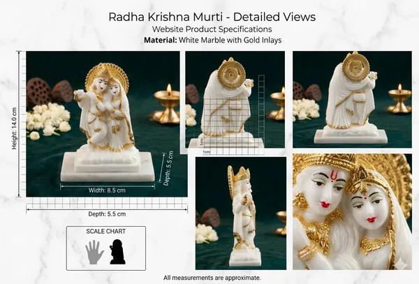 Radha_Kishan_White_Gold_Marble_Idol_–_Gold_&_White_Finish_Radha_Krishna_Murti