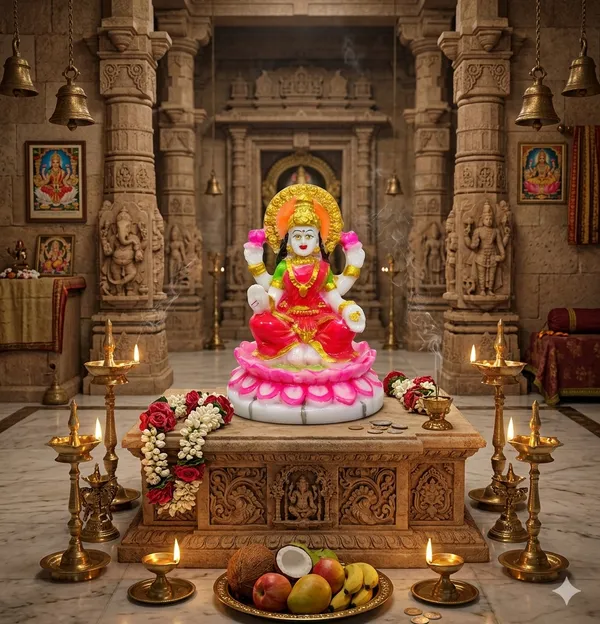 Marble_Dust_Goddess_Lakshmi_Idol_for_Home_&_Office_Decor_Handcrafted_Decorative_Statue