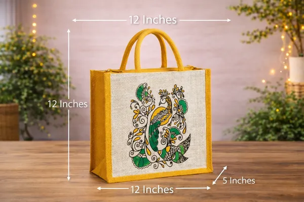 Multicolor_Jute_Bag_Peacock_Pack_Of_2