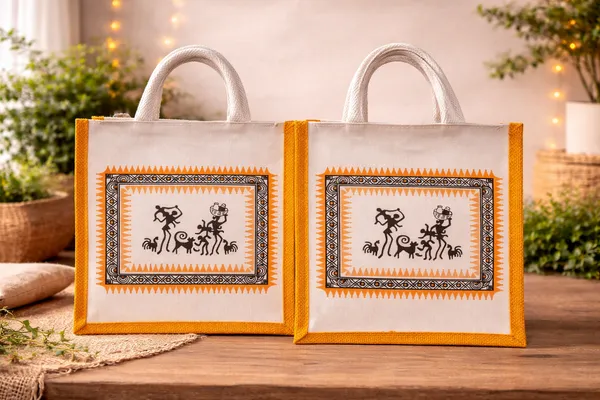 Yellow_And_Black_Jute_Canvas_Bag_Pack_Of_2