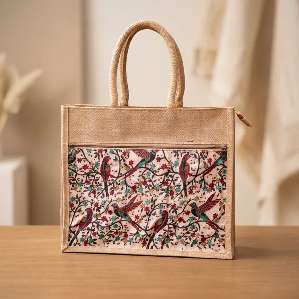 Multicolor_Royal_Fabric_Jute_Bags_Bird