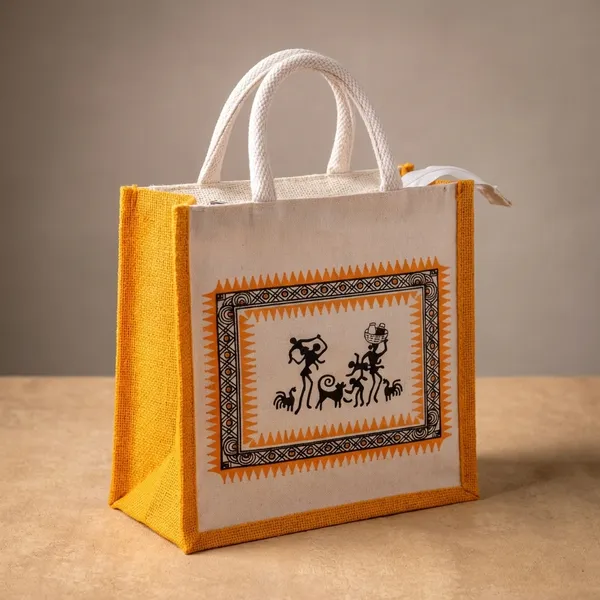 Yellow_And_Black_Jute_Canvas_Bag_Pack_Of_2