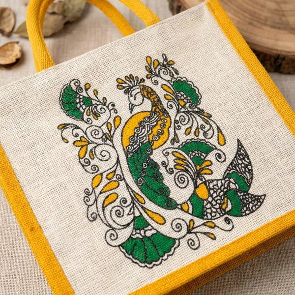 Multicolor_Jute_Bag_Peacock_Pack_Of_2