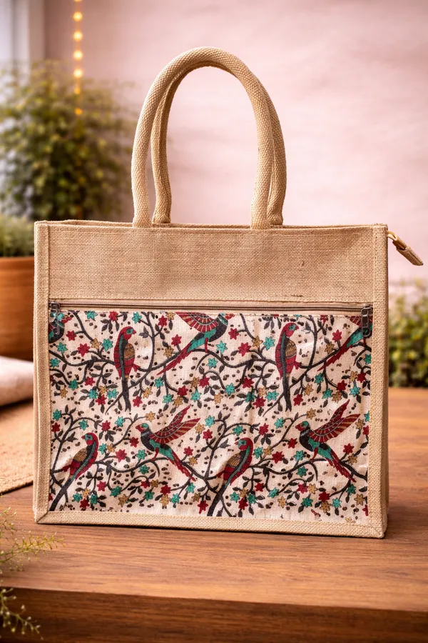 Multicolor_Royal_Fabric_Jute_Bags_Bird