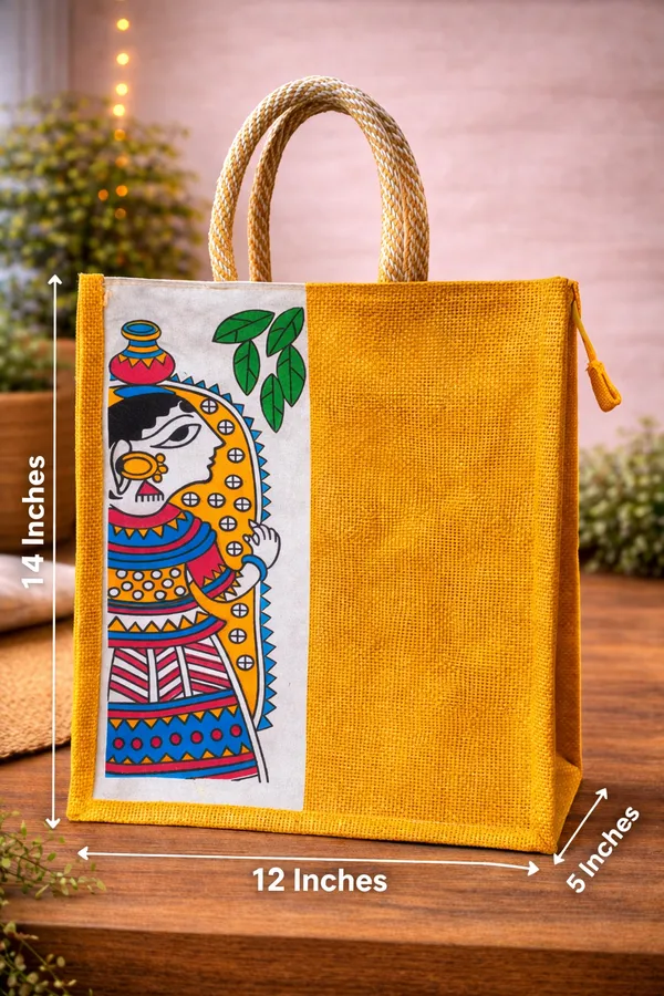 Yellow_Jute_Bag_Lady_Print