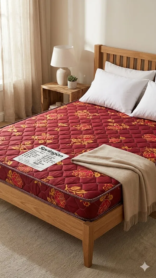 Maroon_Epe_Foam_Mattress