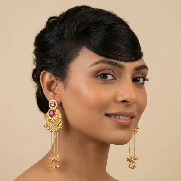 Gold_Plated_Kundan_Chandbali_Earrings_With_Ruby_Stone_And_Pearl_Detailing_For_Women