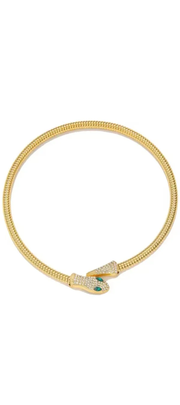 Gold_Toned_Snake_Head_Bangle_Bracelet_With_Crystal_Embellishments_For_Women