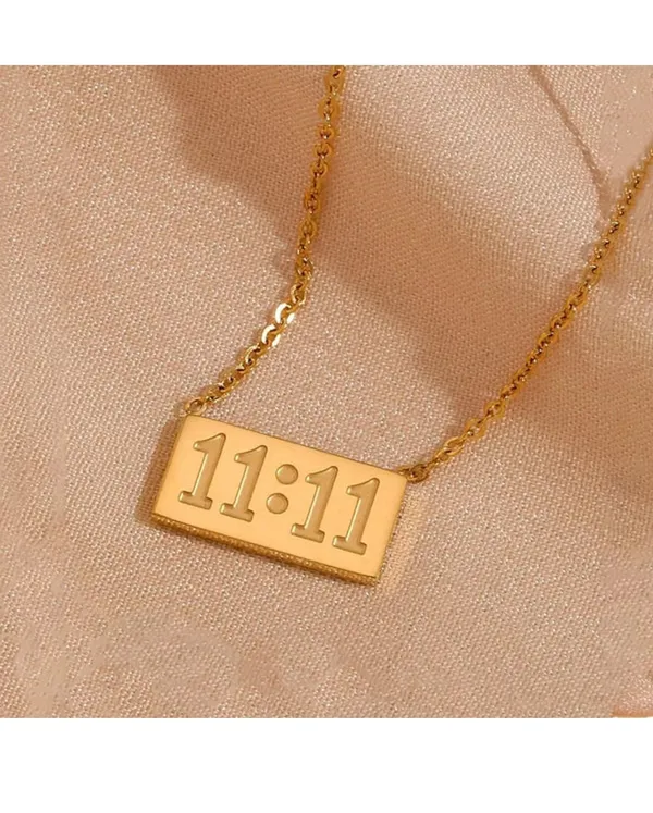 Angel_Number_Gold_Toned_Rectangular_Pendant_Necklace_For_Women