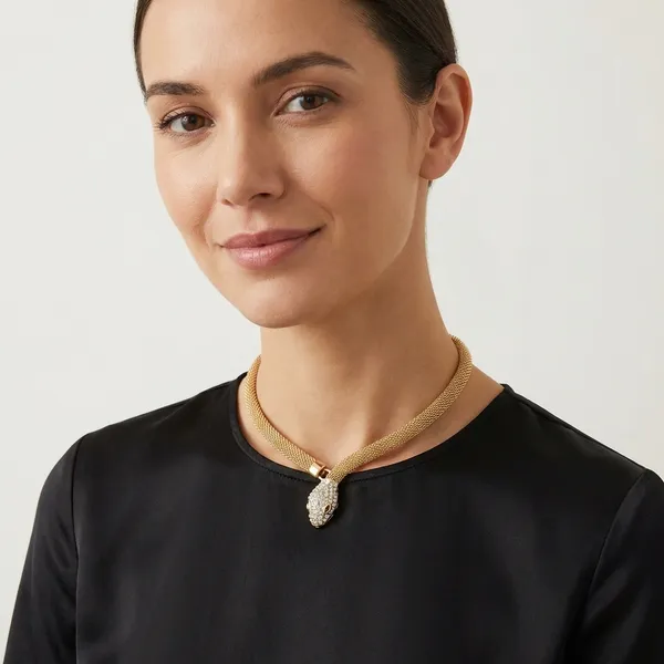 Gold_Toned_Snake_Choker_Necklace_With_Crystal_Detailing_For_Women