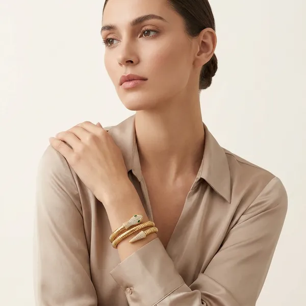 Gold_Toned_Snake_Head_Bangle_Bracelet_With_Crystal_Embellishments_For_Women