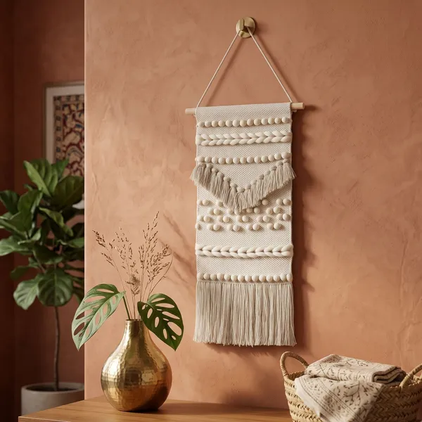 Orevah_Cotton_Wall_Hanging_Decorative_Tapestry_with_Fringes_|_12_x_20_Inches_|_Boho_Home_Décor_Wall_Art