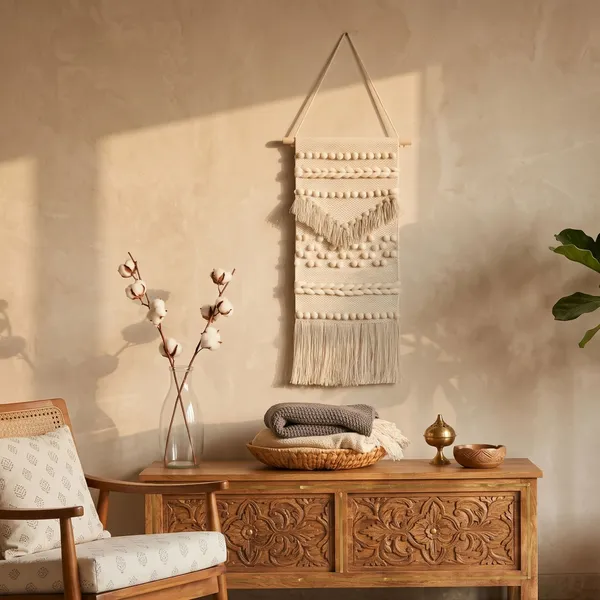 Orevah_Cotton_Wall_Hanging_Decorative_Tapestry_with_Fringes_|_12_x_20_Inches_|_Boho_Home_Décor_Wall_Art