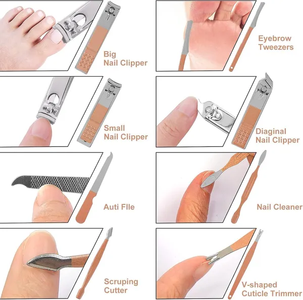 Usb_Electric_Vegetable_Garlic_Onion_Chopper_And_Stainless_Steel_Manicure_Kit_Combo_Pack_Of_2