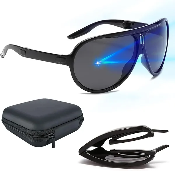 Black_Polycarbonate_Round_Foldable_Full-Frame_Sunglasses_For_Men_And_Women