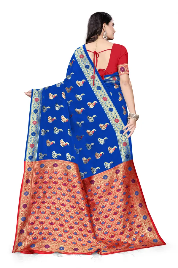 Royal_Blue_Soft_Silk_Banarasi_Sarees_With_Rich_Pallu_Blouse