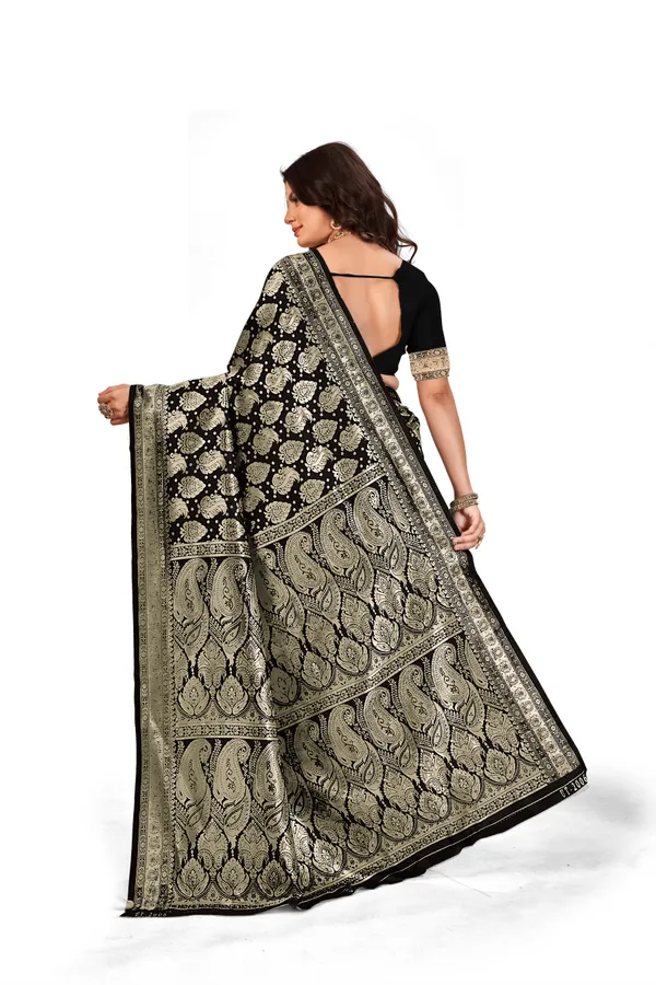 Black_Premium_Quality_Jacquard_Wovan_Sarees