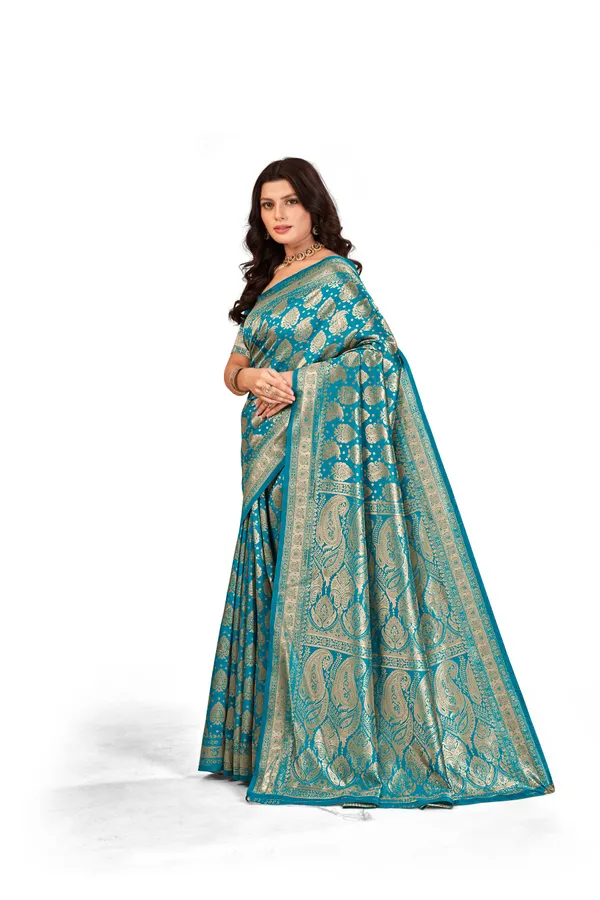 Firozi_Premium_Quality_Jacquard_Wovan_Sarees