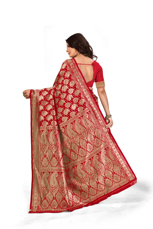 Red_Premium_Quality_Jacquard_Wovan_Sarees
