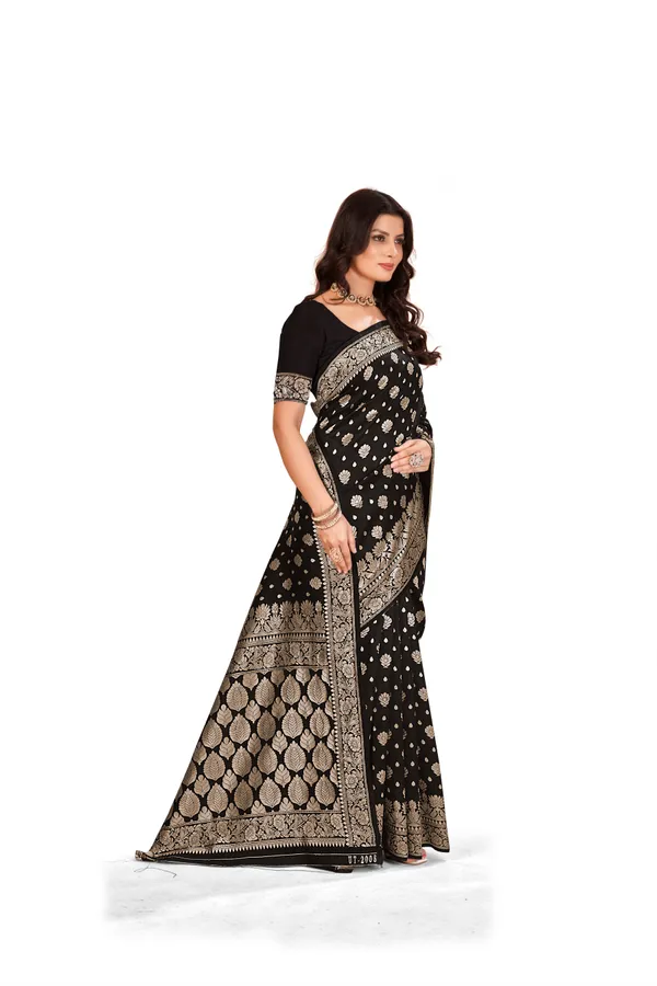 Black_Premium_Quality_Jacquard_Wovan_Sarees