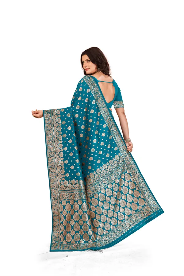 Firozi_Premium_Quality_Jacquard_Wovan_Sarees