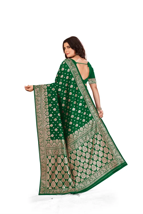 Green_Premium_Quality_Jacquard_Wovan_Sarees
