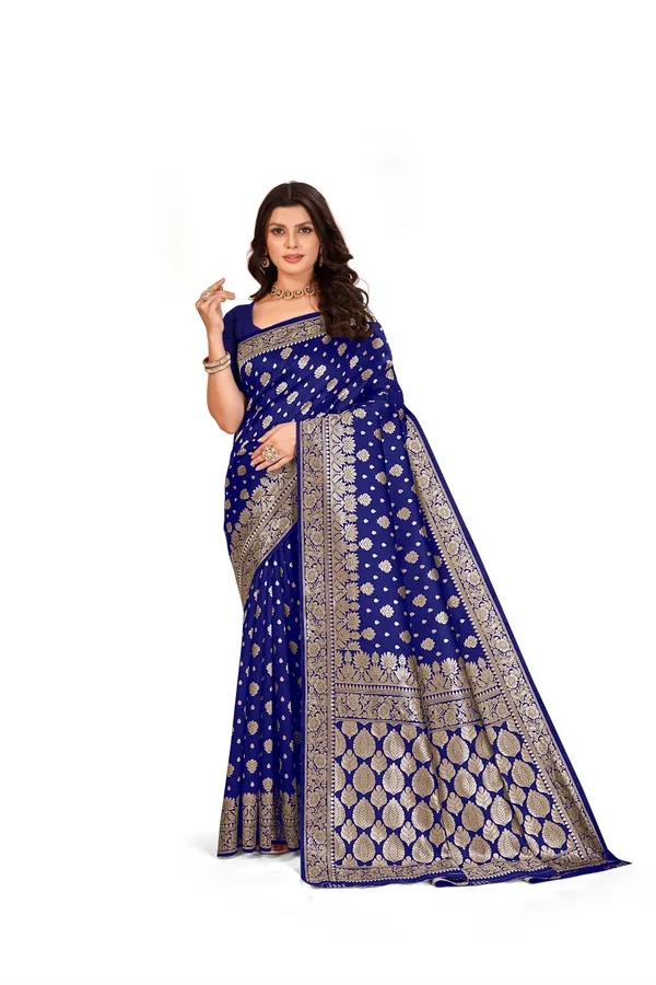 Navy_Blue_Premium_Quality_Jacquard_Wovan_Sarees
