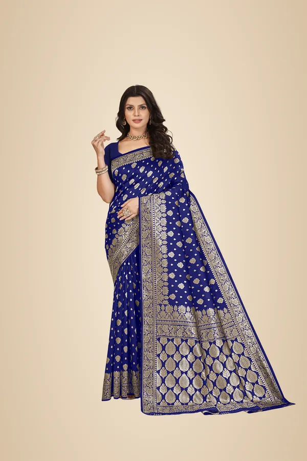 Navy_Blue_Premium_Quality_Jacquard_Wovan_Sarees