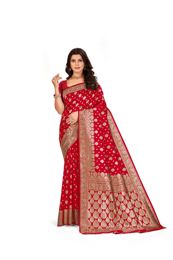 Red_Premium_Quality_Jacquard_Wovan_Sarees