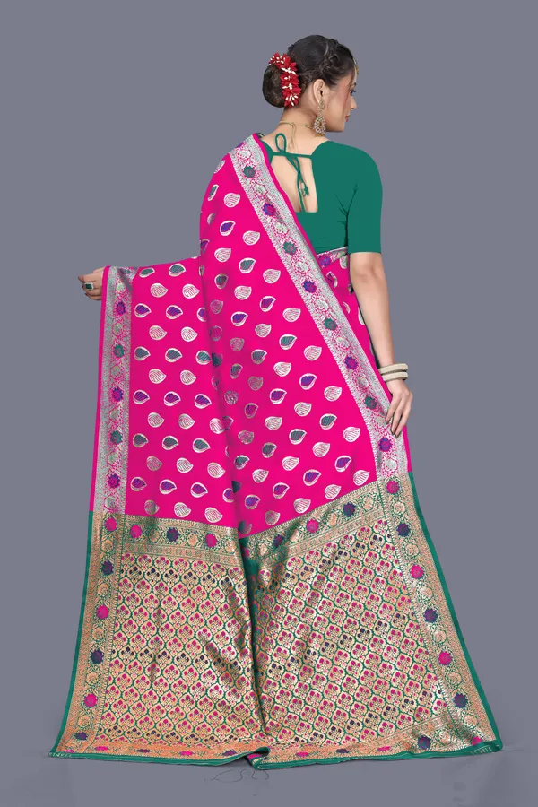 Rani_Soft_Silk_Banarasi_Sarees_With_Rich_Pallu_Blouse