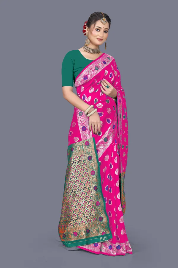 Rani_Soft_Silk_Banarasi_Sarees_With_Rich_Pallu_Blouse